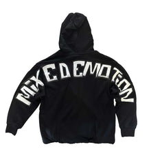Mixed Emotions Monster Cropped Hoodie Black
