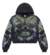 Vale Forever Grave Digger Zip Up Hoodie Black
