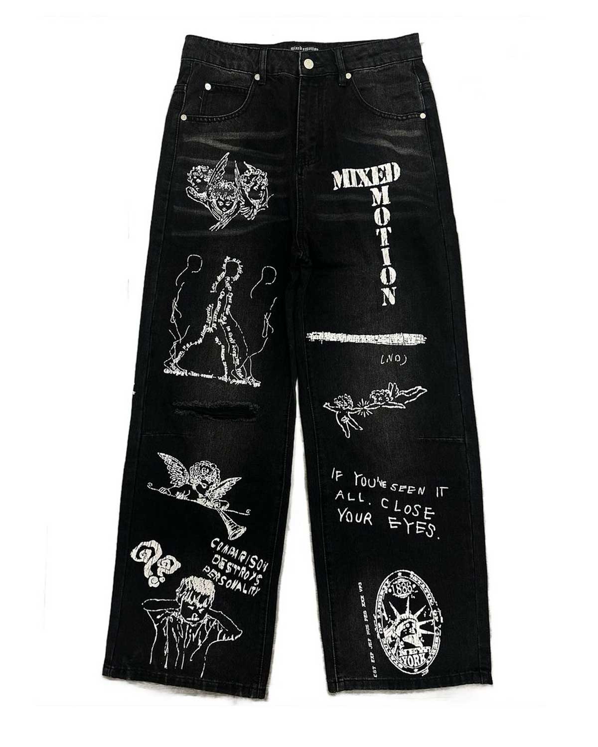 Mixed Emotions Canvas Denim Black